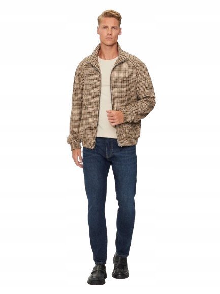 LEVIS JEANSY MĘSKIE PROSTE CIEMNY NIEBIESKI BAWEŁNA ELASTAN W29 L30 16BA