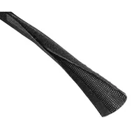 Kable - Hama, Osłona na kabel Hama materiałowa 20 - 40 mm długość 1,8 m czarna - miniaturka - grafika 1