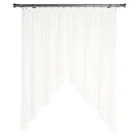 Firany - Firanka z taśmą MALWINA 290 x 160 cm kolor biały - miniaturka - grafika 1