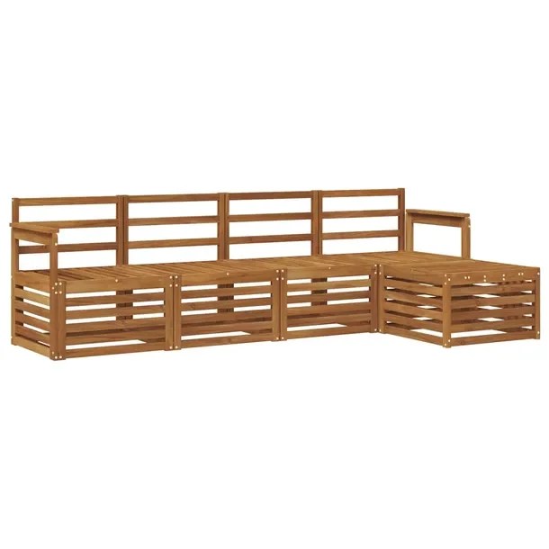 Zestaw sof na zewnątrz 5 szt. Naturalny