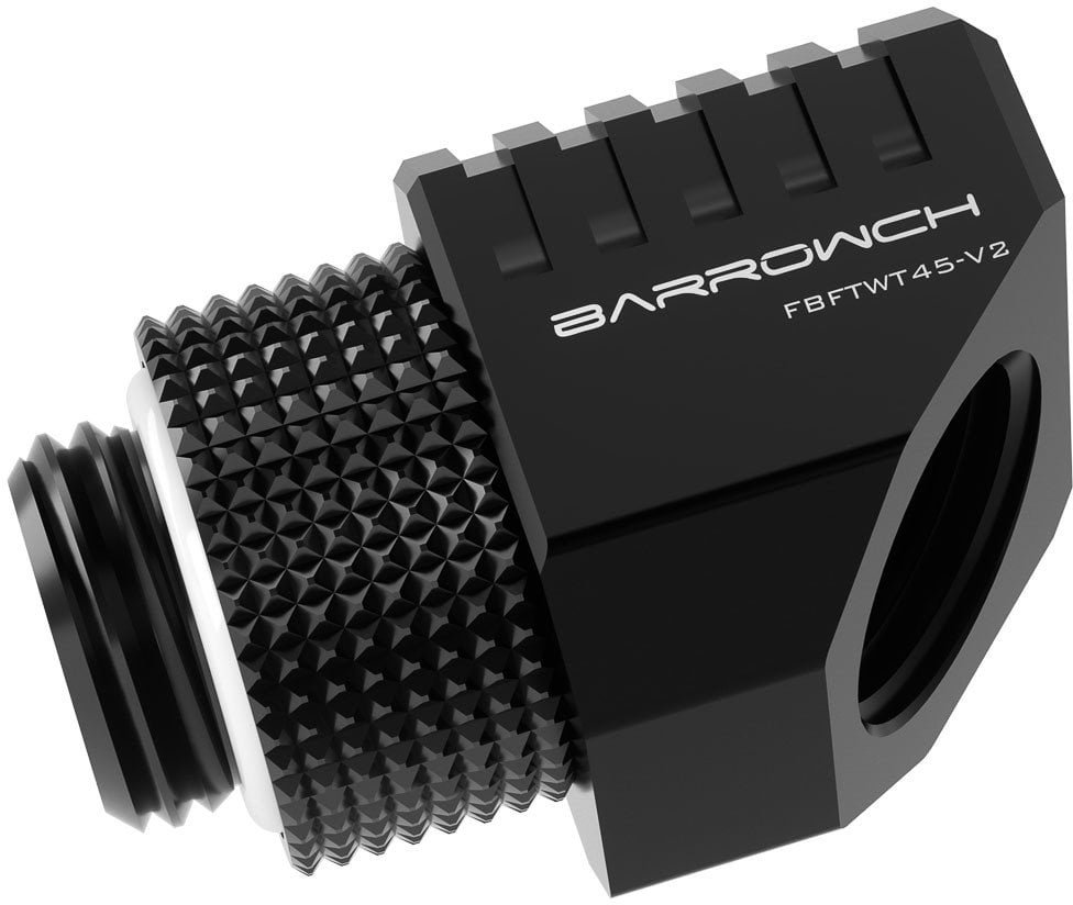 Barrow Special Adapter 45 Grad G1/4 Zoll IG auf G1/4 Zoll IG - schwarz FBFTWT45-V2 B