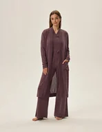 Piżamy damskie - Henderson Ladies Szlafrok Fudge 41948-40X Fioletowy S Fioletowy - miniaturka - grafika 1