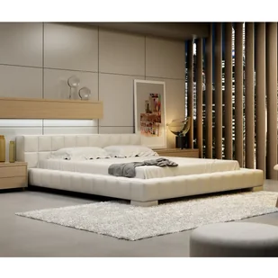 New Design Łóżko LORENZO NEW tapicerowane Rozmiar 200x200 Tkanina Grupa II Pojemnik Z pojemnikiem - Łóżka - miniaturka - grafika 1