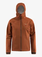 Kurtki męskie - Kurtka przeciwdeszczowa Salewa Puez Aqua 4 PTX 2,5L Jacket - bombay brown - miniaturka - grafika 1