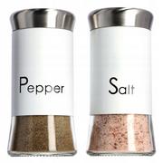 Pojemniki na przyprawy - Przyprawniki do soli i pieprzu Force białe 150 ml 2 szt. - miniaturka - grafika 1