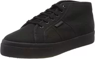 Sneakersy damskie - Superga Unisex 2578-cotu wysokie sneakersy, czarny - Czarny Total Black 997-40 EU - miniaturka - grafika 1