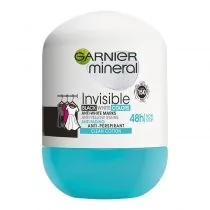 Garnier Mineral Dezodorant roll-on 48H Invisible Clean Cotton 50ml - Dezodoranty i antyperspiranty dla kobiet - miniaturka - grafika 1