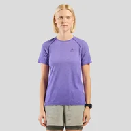 Koszulki sportowe damskie - Koszulka damska Odlo ESSENTIAL SEAMLESS T-shirt crew neck l/s - miniaturka - grafika 1