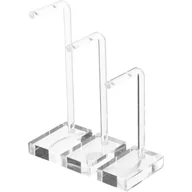 Biżuteria - akcesoria - 3-częściowy stojak na biżuterię w kształcie litery T, wykonany z przezroczystego akrylu, na kolczyki – stabilny i elegancki uchwyt do przechowywania i - miniaturka - grafika 1