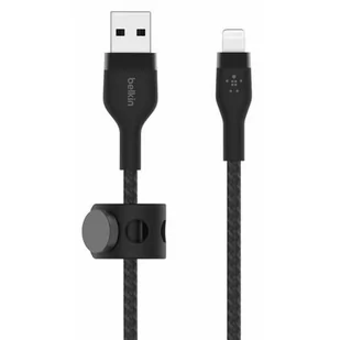 Belkin Kabel USB Lightning Braided Silicone 1 m Czarny - Kable USB - miniaturka - grafika 1