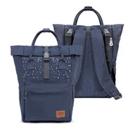 Torby i organizery dla mam - Torba do wózka Plecak Kinderkraft Moonpack Confetti Denim - miniaturka - grafika 1
