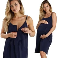 Piżamy ciążowe - Koszula Nocna Ciązowa Do Szpitala Karmienia Na Ramiączkach XXL - miniaturka - grafika 1