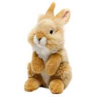 Maskotki i pluszaki - Maskotka Królik Zajączek Beżowy - 18 cm - Uni Toys - miniaturka - grafika 1