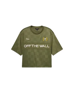 T-shirt Damski VANS Stevies Sports Jersey Loden Green VN000M9DZBF1 XS - Koszulki i topy damskie - miniaturka - grafika 1