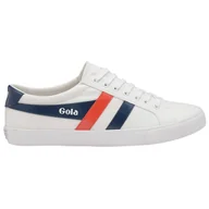 Trampki męskie - Gola Classics Men's Varsity Trainers White/Navy/Red CMA331WR - 40 - miniaturka - grafika 1