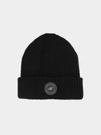 Czapki dla dzieci - 4F Czapka zimowa chłopięca - czarna Uniwersalny - miniaturka - grafika 1