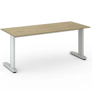 B2B Partner Biurko Flexible 1800 x 800 mm, dąb naturalny 468263 - Stoły i stoliki do biura - miniaturka - grafika 1