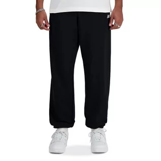 Spodnie sportowe męskie - Spodnie New Balance MP41519BK - czarne - grafika 1