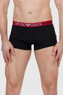 EMPORIO ARMANI Czarne i czerwone bokserki z logo 3 pack - Emporio Armani - Majtki damskie - miniaturka - grafika 1