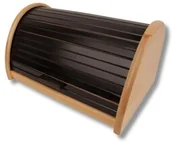 Chlebaki - Chlebak drewniany nowoczesny czarny-naturalny - miniaturka - grafika 1