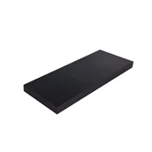 Półki do salonu - Półka ścienna samowisząca czarna 60x23.5 cm Spaceo - miniaturka - grafika 1