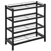 Szafki na buty - Półka na buty LOFTINSPIRED Viena 4 Czarny - miniaturka - grafika 1