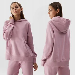 4F BLUZA DAMSKA DRESOWA NIEROZPINANA Z KAPTUREM SS24 - Bluzy damskie - miniaturka - grafika 1