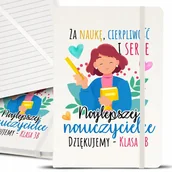 Notesy i bloczki - Notes Notatnik A5 Biały DLA NAUCZYCIELA IMIĘ Wzory - miniaturka - grafika 1