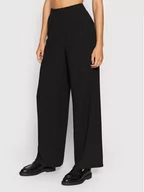 Spodnie damskie - Selected Femme Spodnie materiałowe Tinni 16068143 Czarny Relaxed Fit - miniaturka - grafika 1