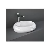 Umywalki - RAK Ceramics Ceramics Cloud Umywalka nablatowa 58x40 cm biały połysk CLOCT6000AWHA - miniaturka - grafika 1