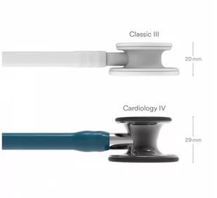 Stetoskop Littmann Cardiology IV 6234 Stetoskop kardiologiczny High Polish SmokeFinish, przew.błękit,trzon lustrz,lira czarna - Urządzenia medyczne - miniaturka - grafika 1