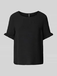 T-shirt z fakturowanym wzorem model ‘ARIANNA’ - Koszulki i topy damskie - miniaturka - grafika 1