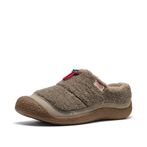 KEEN Damskie kapcie Howser 3 Slim, pręgowane/pręgowane polarowe Sherpa, 35 EU, Pręgowany polar Sherpa, 35 EU
