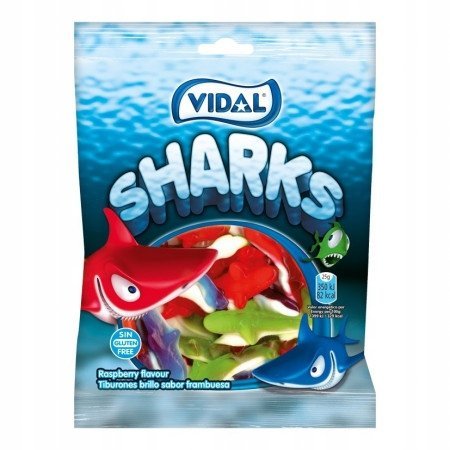 żelki w kształcie rekingów Vidal 90g Sharks
