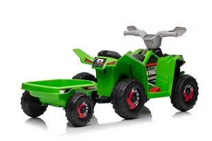 Quad Na Akumulator XMX630T Zielony Z Przyczepą - Tory, garaże, parkingi - miniaturka - grafika 4