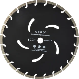 Geko tarcza diamentowa czarna 350x10x25,4mm G00297 - Tarcze do pił - miniaturka - grafika 1