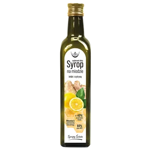 Oleofarm Syropy Świata Imbir z Cytryną, syrop na miodzie, 250 ml - Syropy i koncentraty owocowe - miniaturka - grafika 1