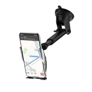 HOCO S14 CAR MOUNT WIRELESS CHARGER SILVER - Ładowarki do telefonów - miniaturka - grafika 4