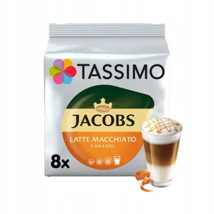 Kapsułki do kawy Tassimo Latte Macchiato Caramel do Bosch Tassimo 8+8 szt. - Kawa w kapsułkach i saszetkach - miniaturka - grafika 1