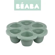 Akcesoria do karmienia - Beaba Silikonowy pojemnik do mrożenia Sage green 6 x 90 ml - miniaturka - grafika 1