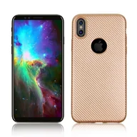 Etui i futerały do telefonów - NoName Etui Carbon Fiber Xiaomi Redmi Mi A1 złoty/gold - miniaturka - grafika 1