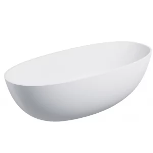 OMNIRES SHELL175WWBM SHELL M+ wanna wolnostojąca, 175x78 cm, z syfonem biały mat - Wanny - miniaturka - grafika 1