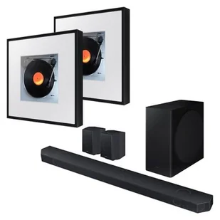 SAMSUNG HW-Q930D EN Czarny + SAMSUNG Music Frame HW-LS60D EN Czarny (2 szt.) - Soundbary - miniaturka - grafika 1