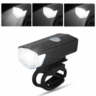 Zestaw lampek rowerowych LED: przód, tył, kabel do ładowania - Skakanki - miniaturka - grafika 5