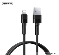 Kable USB - KABEL REMAX LEYA SERIES RC-C093 2.4A USB/LIGHTNING 1M BLACK - miniaturka - grafika 1