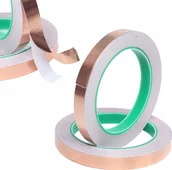 Akcesoria do lutowania - Rosfix TAŚMA MIEDZIANA Z KLEJEM NA ŚLIMAKI SAMOPRZYLEPNA SERWISOWA EMI 6MM x 20M - miniaturka - grafika 1