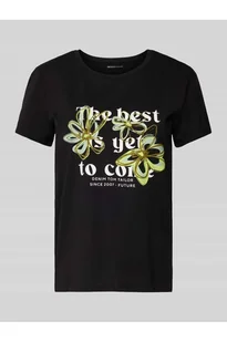 T-shirt o kroju regular fit z czystej bawełny - Tom Tailor Denim - Koszulki i topy damskie - miniaturka - grafika 1