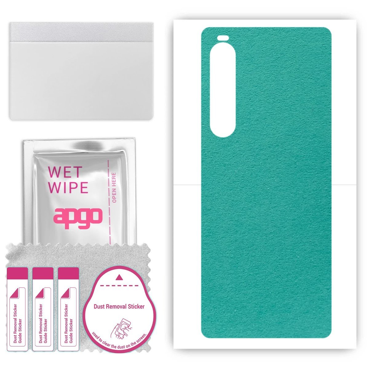 Folia naklejka skórka strukturalna na TYŁ Zamsz do Sony Xperia 10 V - Zamsz Miętowy - apgo SKINS