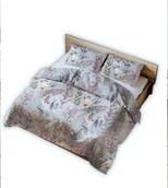 Pościel - Pościel bawełniana 160x200 szara roślinna oaza - miniaturka - grafika 1