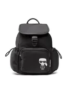 Plecaki - KARL LAGERFELD Plecak 225W3001 Czarny - miniaturka - grafika 1
